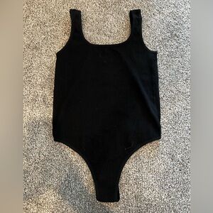 New ribbed black bodysuit